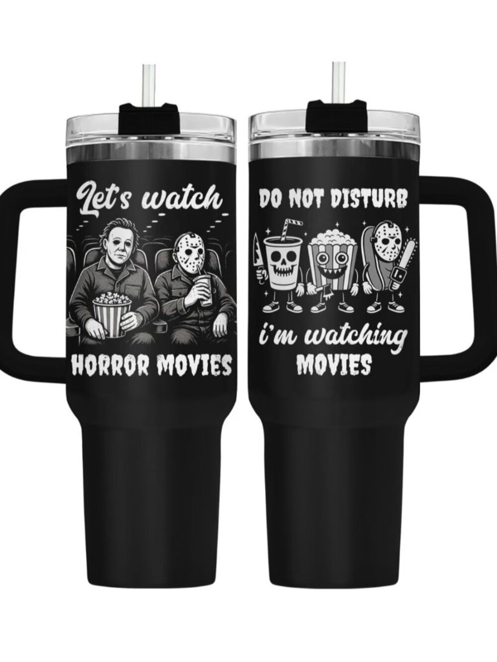34HD Horror Movie Night 40 oz Tumbler